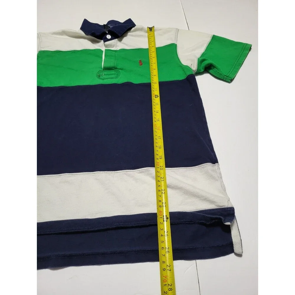 (#16 Vintage Polo Ralph Lauren Short Sleeve Size Youth XL Multicolor